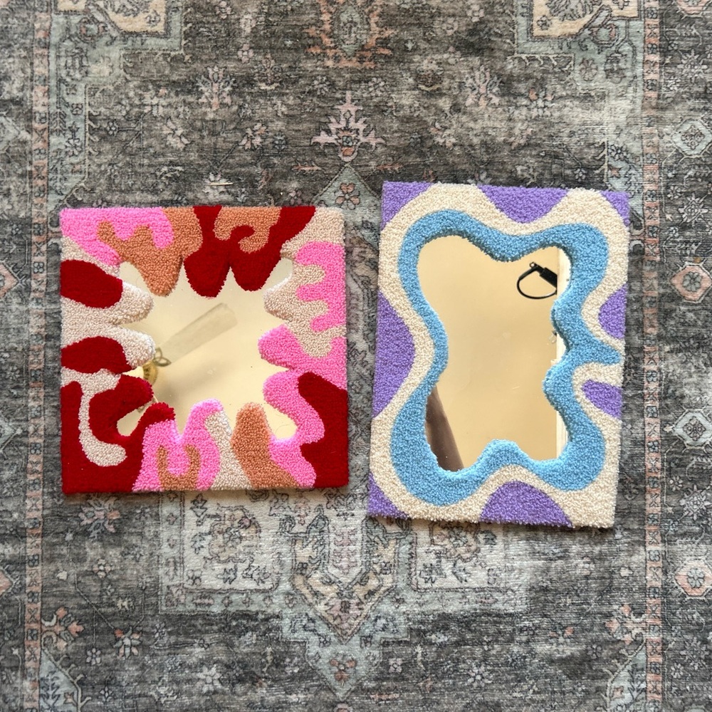 Colorful Abstract Wall Mirrors